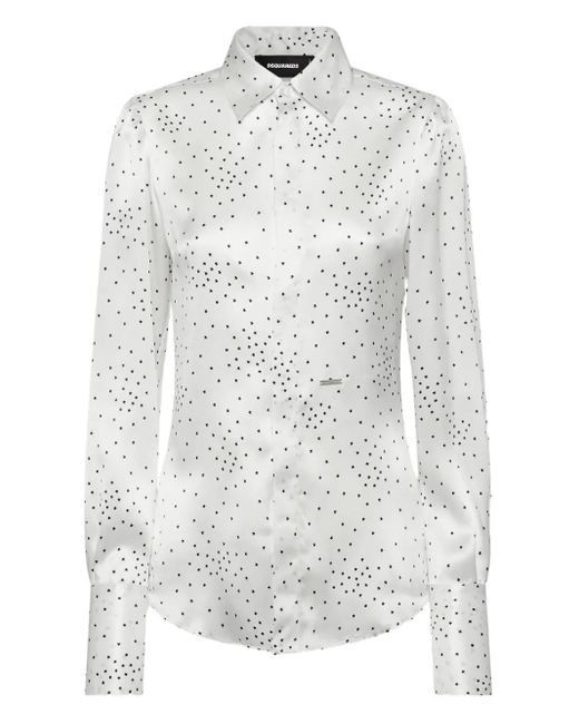 DSquared² White Starry Night Shirt