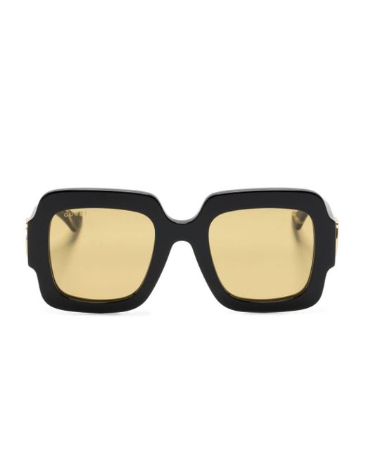 Gucci Natural Square-frame Sunglasses