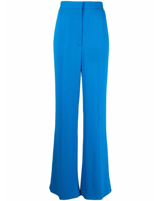 Stella McCartney Blue High-Waisted Tailored Trousers