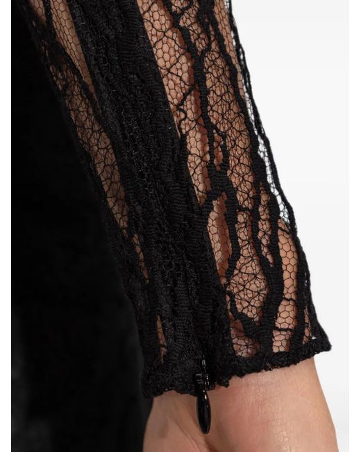 Balmain ハイネック ボディスーツ Black