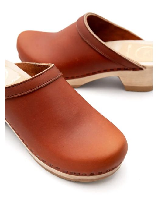No. 6 Old School クロッグサンダル Brown