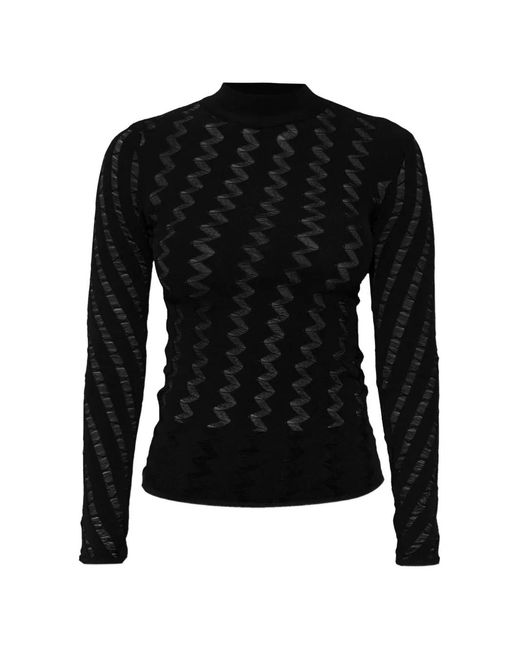 Jersey Aliona Con Motivo En Zigzag IRO de color Black