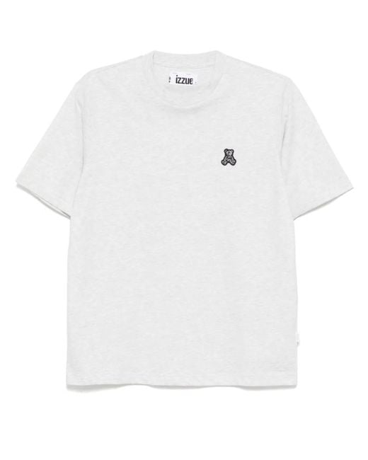 Izzue White Logo-Patch T-Shirt for men