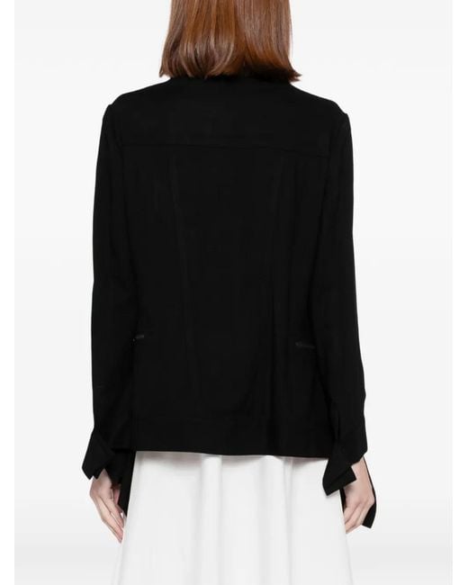 Yohji Yamamoto Black Collared Jacket