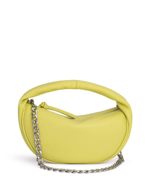 By Far Yellow Baby Cush Leather Tote Bag