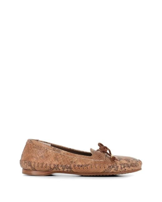 Alexander Hotto Brown Bow Loafers