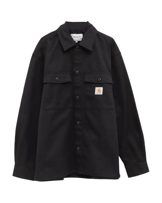 Carhartt Black Kelly Chest-Pockets Shirt Jacket for men