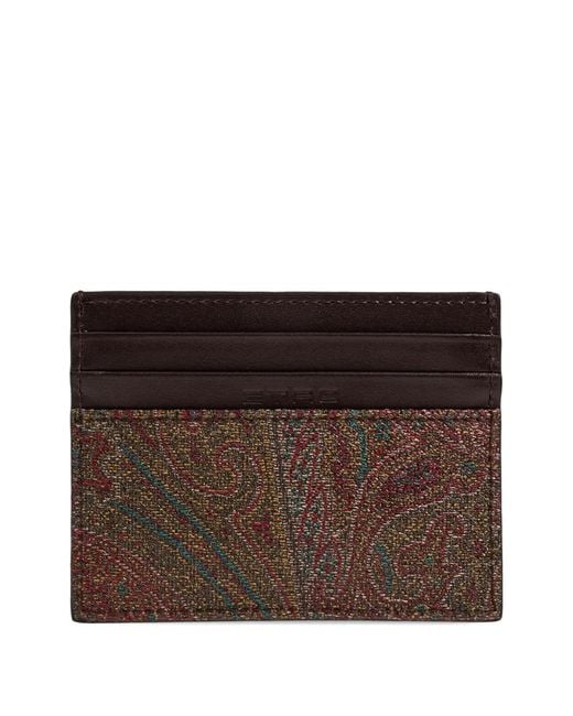 Porte-Cartes À Motif Cachemire Etro pour homme en coloris Brown