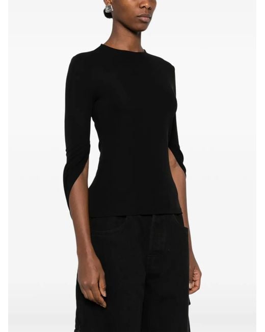 Alexander Wang Black Draped Top
