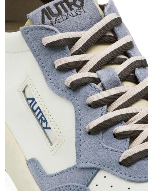 Autry White Medalist Low Sneakers for men