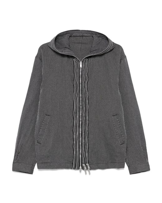 Undercover Gray Striped Jacket for men