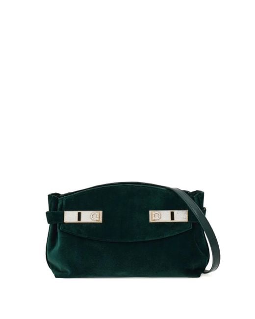 Ferragamo Black Mini Hug Umhängetasche