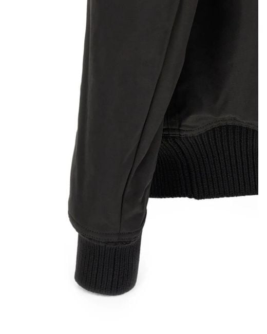 Rick Owens Black Heizer Flight Bomber Jacket for men