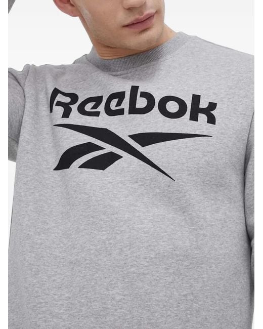Sudadera Con Logo Estampado Reebok de hombre de color Gray