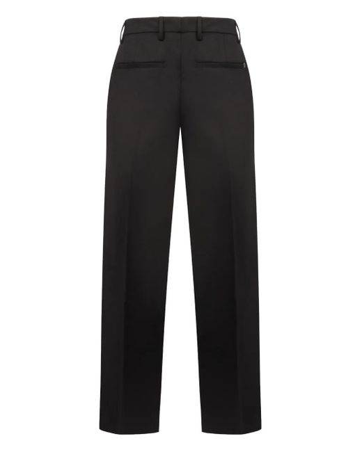 Dondup Black Wool-Blend Pants for men