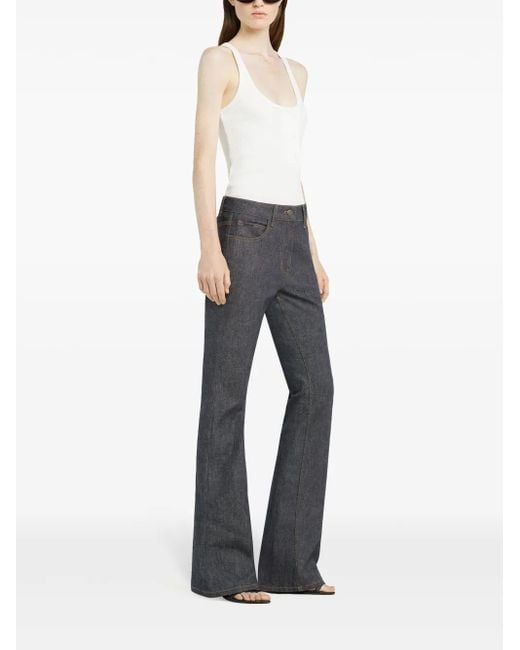 Courreges Gray Bootcut Jeans