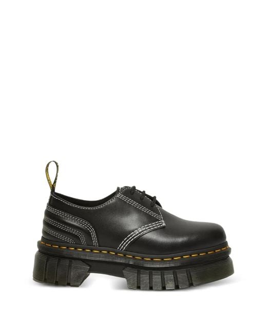 Dr. Martens Black Audrick 3I Quilted Platform Loafers