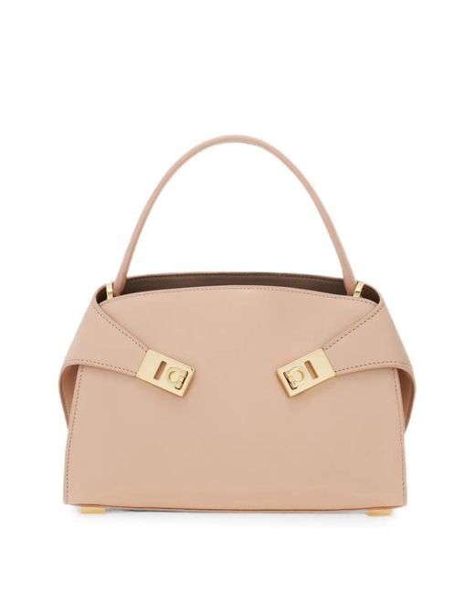 Ferragamo Natural Hug Soft Bicolor Handbag Xs