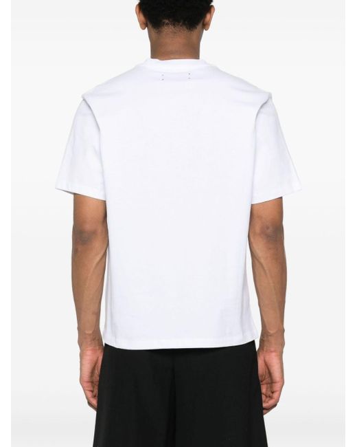Amiri Katoenen T-shirt Met Logoprint in het White voor heren