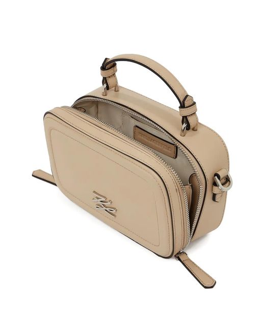 Karl Lagerfeld Metallic Small K/Autograph Cross Body Bag