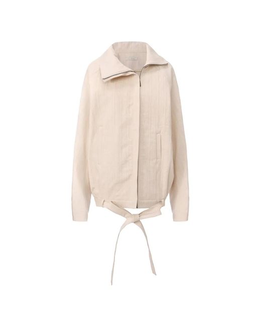 ili node Natural Xyrus Herringbone-Weave Jacket