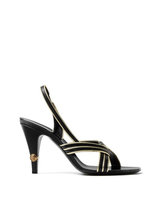 Versace White Gianni Nappa Sandals 90 Mm