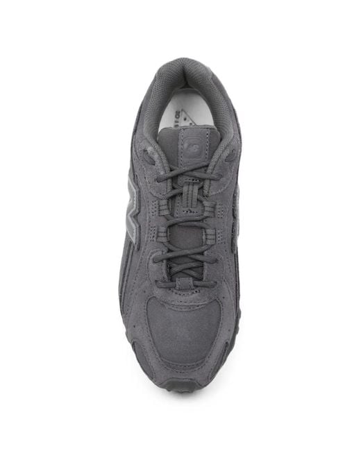 New Balance Gray 204L Logo-Patch Sneakers