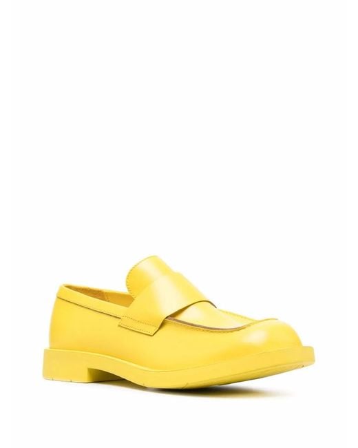 CAMPERLAB Yellow Square-Toe Slip-On Shoes for men