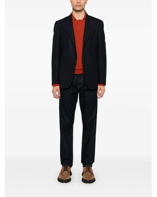 Lardini Black Wool Blazer for men