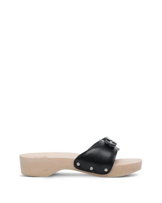 Scholl Black Pescura Buckle-Detail Sandals