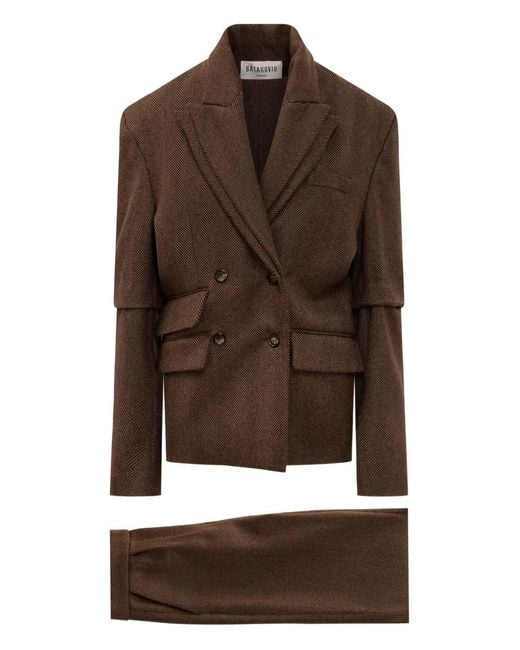 BATAKOVIC Belgrade Brown Valerie Double-Breasted Suit