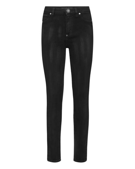 Vaqueros de algodón stretch Philipp Plein de color Black