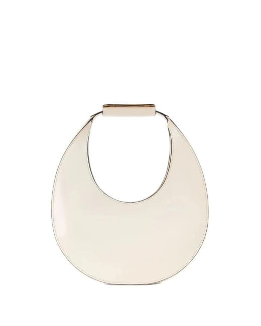 Staud Moon レザーハンドバッグ ミニ White