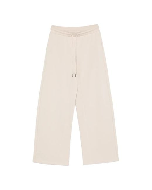 Max Mara White Drawstring Trousers