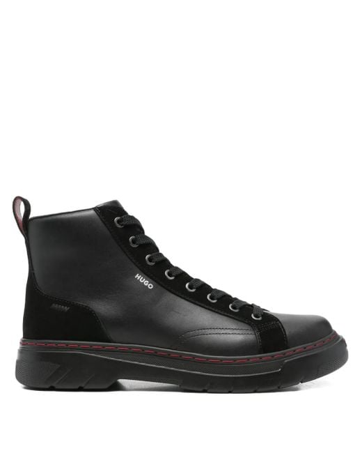 HUGO Black Urian Boots for men