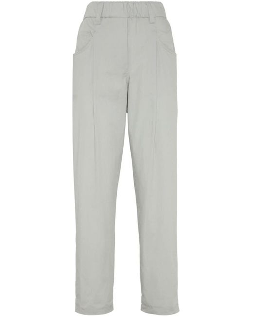 Pantalones rectos Brunello Cucinelli de color Gray