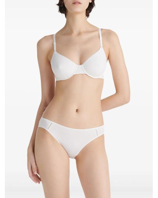 Eres White Seam-Detail Bra