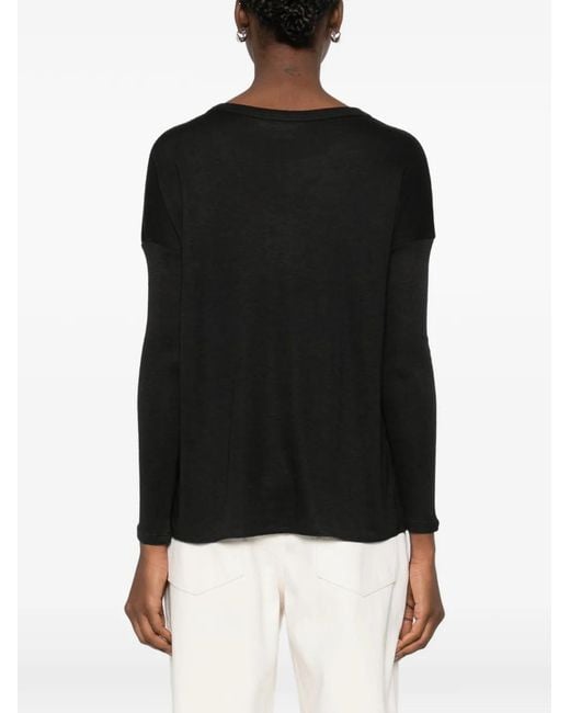 Purotatto Black T-Shirt À Manches Longues