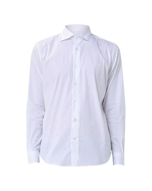 Eleventy Button-Down Overhemd in het Purple voor heren