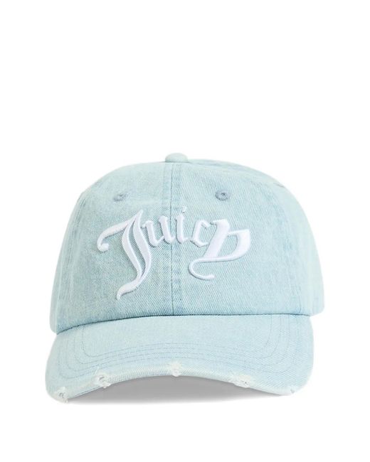 Juicy Couture Blue Casquette À Logo Brodé
