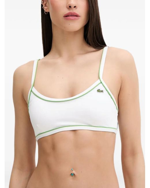 Lacoste Brown Jersey Swim Top