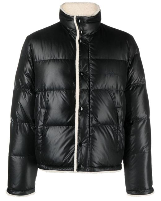 Saint Laurent Black Puff Down Shearling-lined Jacket for men