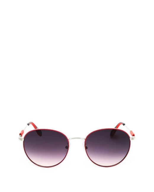 Adidas Purple Round-Frame Sunglasses