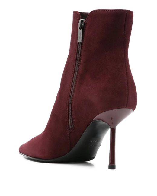 Le Silla Purple 90Mm Pointed-Toe Stiletto Boots