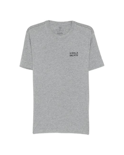 Vissla Gray Cliffside Graphic-Print T-Shirt for men