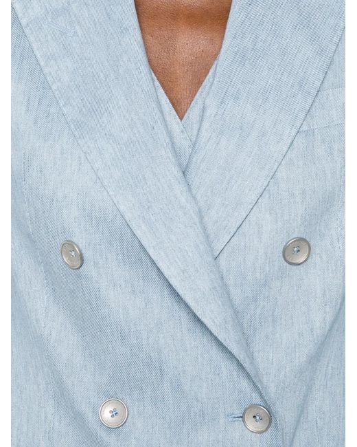 Traje Con Doble Botonadura Tagliatore de color Blue