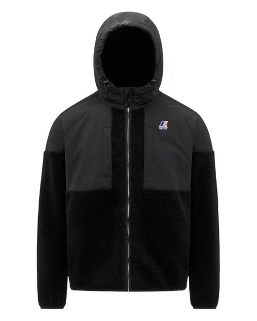 K-Way Black Samson Hooded Jacket