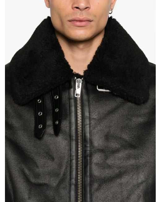Giacca Con Zip E Colletto di DUNST in Black da Uomo