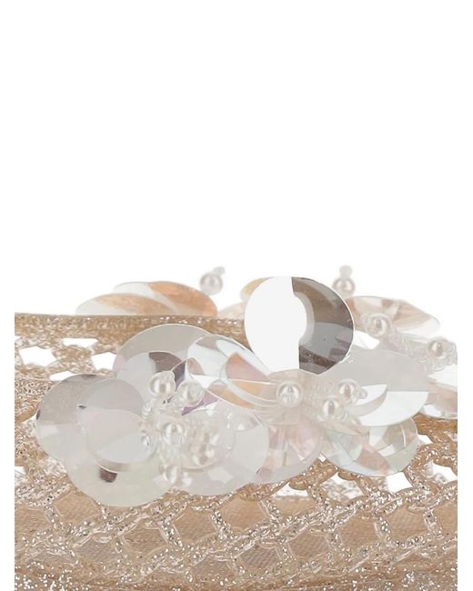 HEAVENLY JELLY White Sequin-Embellished Ballerina Flats