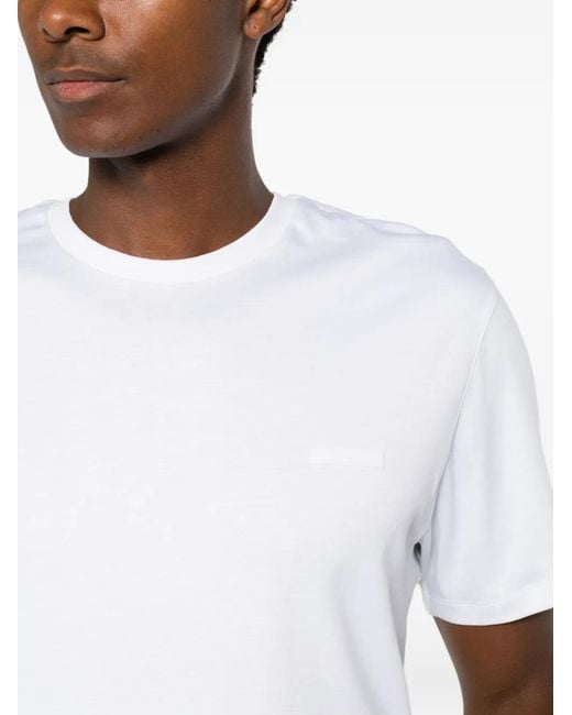 Calvin Klein White T-Shirt À Patch Logo for men